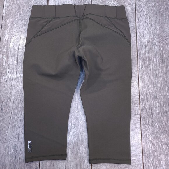 5.11 Tactical Pants Women’s Large Tundra Raven Range Capri Skinny Stretch - Picture 2 of 8